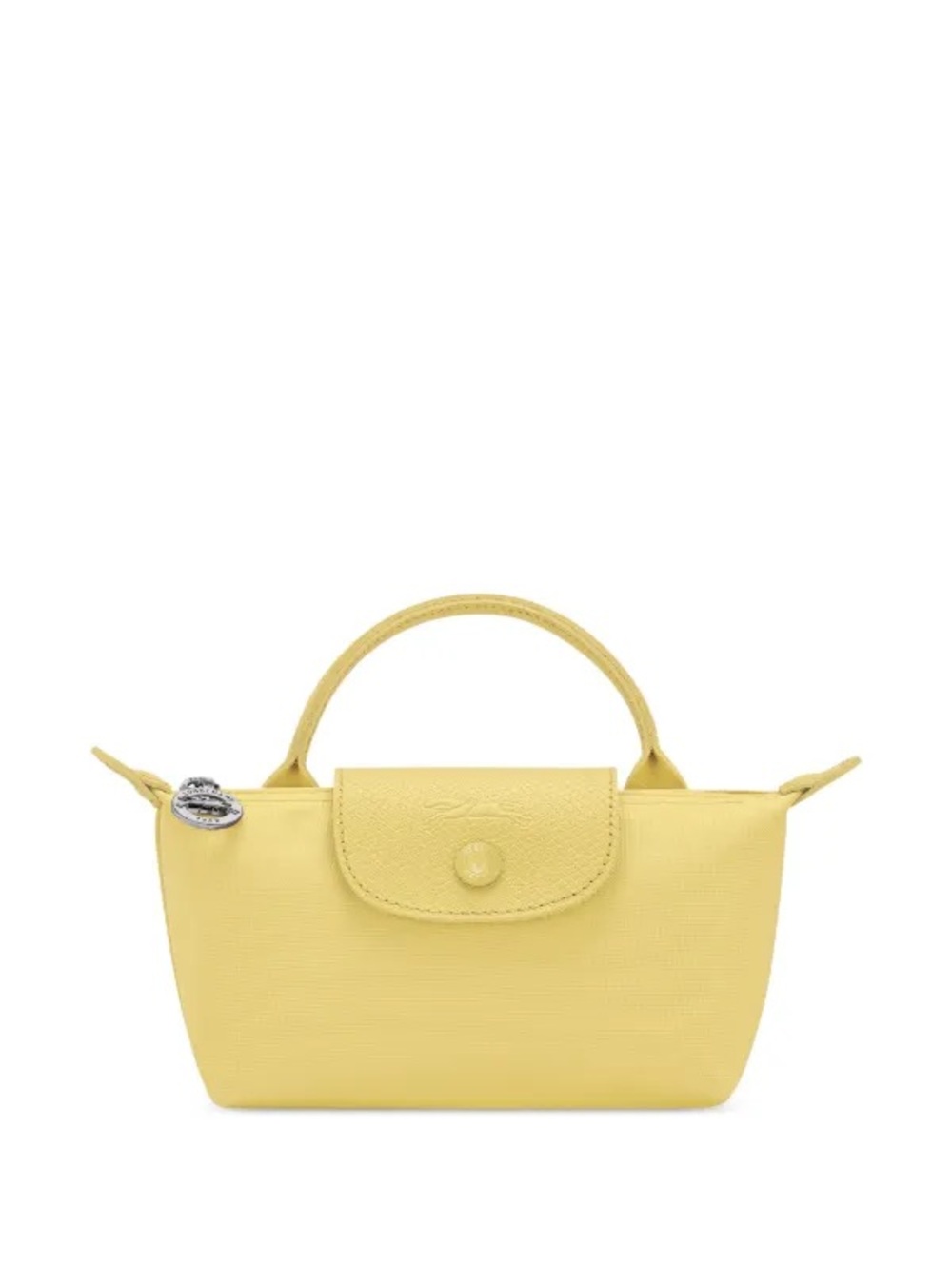 Longchamp mini Le pliage Yellow Top-Handle Women’s Tote Bag leather nwt purse
